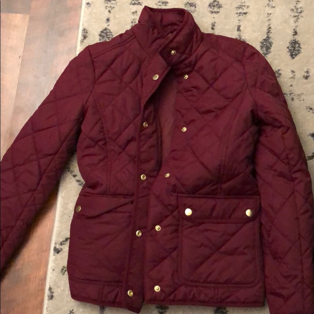 JCrew cranberry jacket